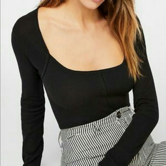 Free People Tops - NWT Free People Scoop Neck Long Sleeve